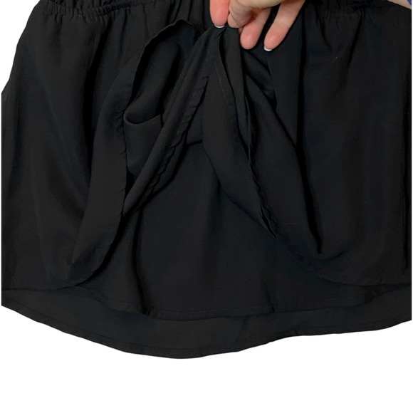 BKE Boutique Babydoll Peplum Tank Top S Black Glam Clubwear Boho Chic Whimsigoth - Picture 4 of 9